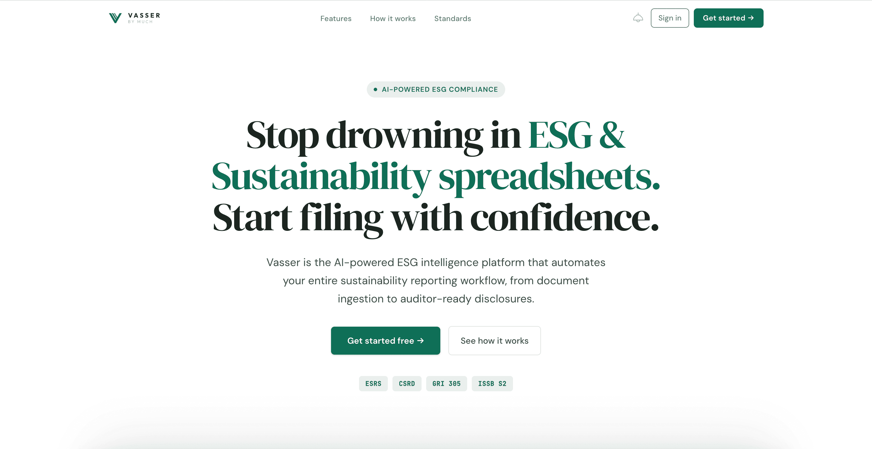 Vasser.ai policy-to-action mapper dashboard